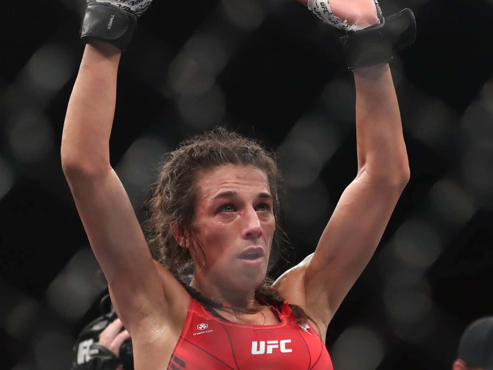 Joanna Jedrzejczyk Hand Up Wallpaper