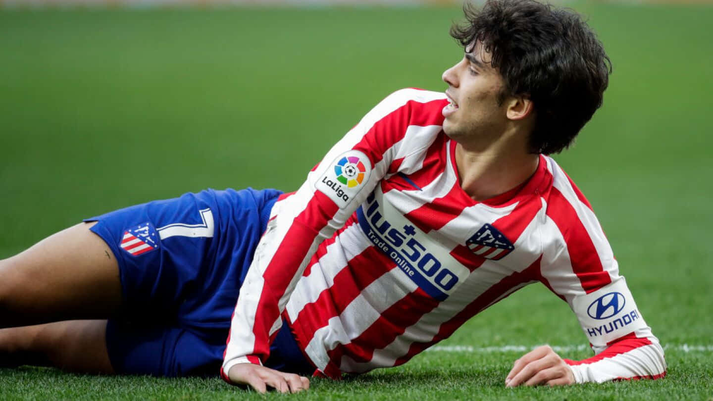 Joao Felix Atletico Madrid Action Shot Wallpaper