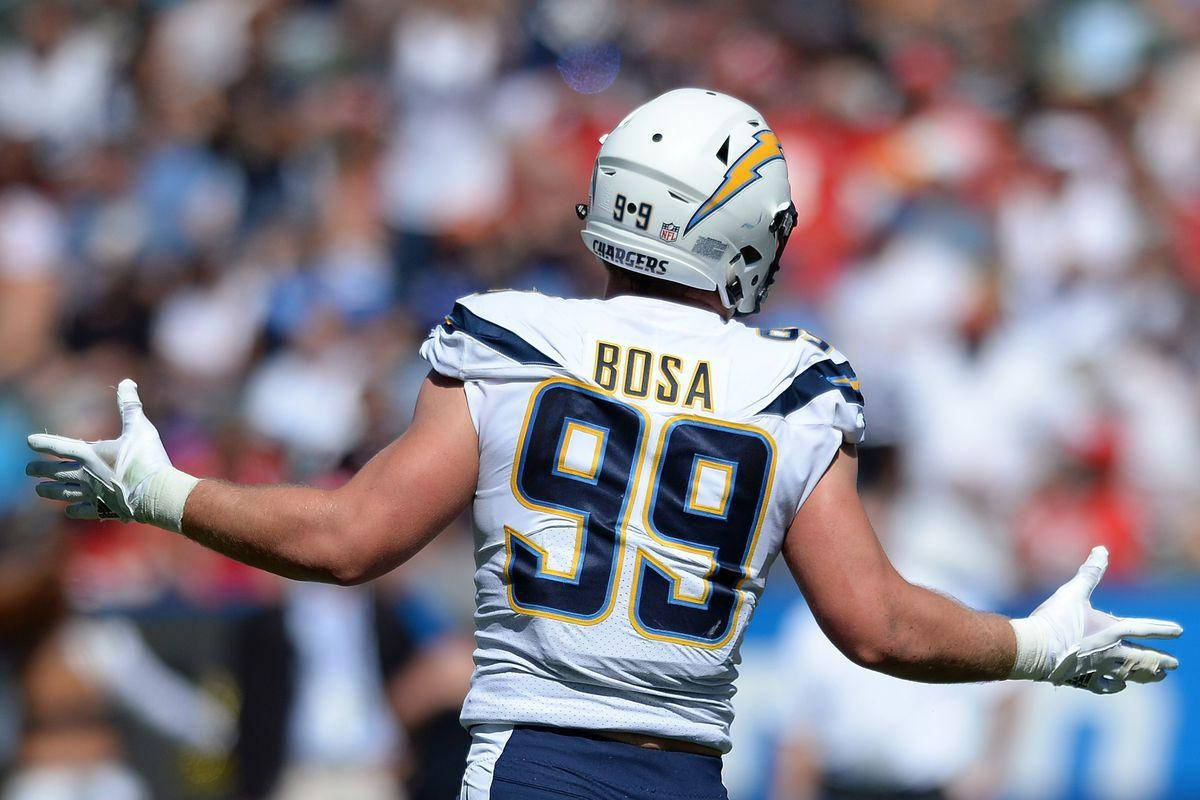 Joey Bosa Sentimental Football Moment Wallpaper