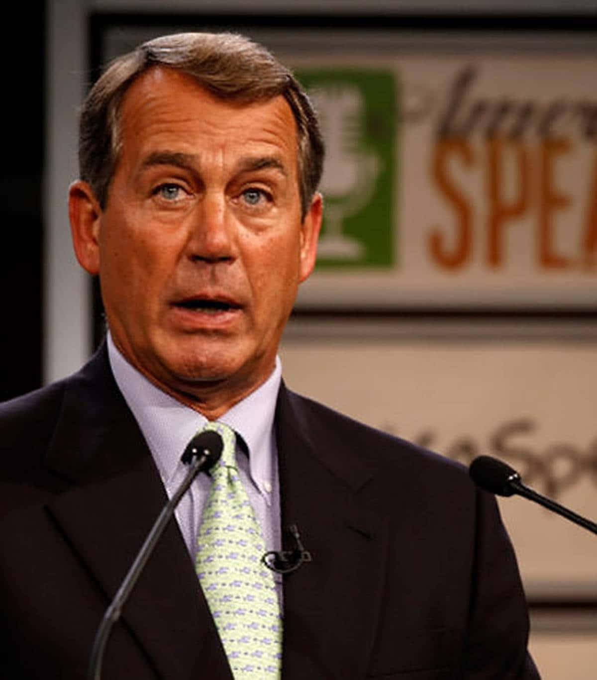 John Boehner Delivering A Compelling Speech Wallpaper