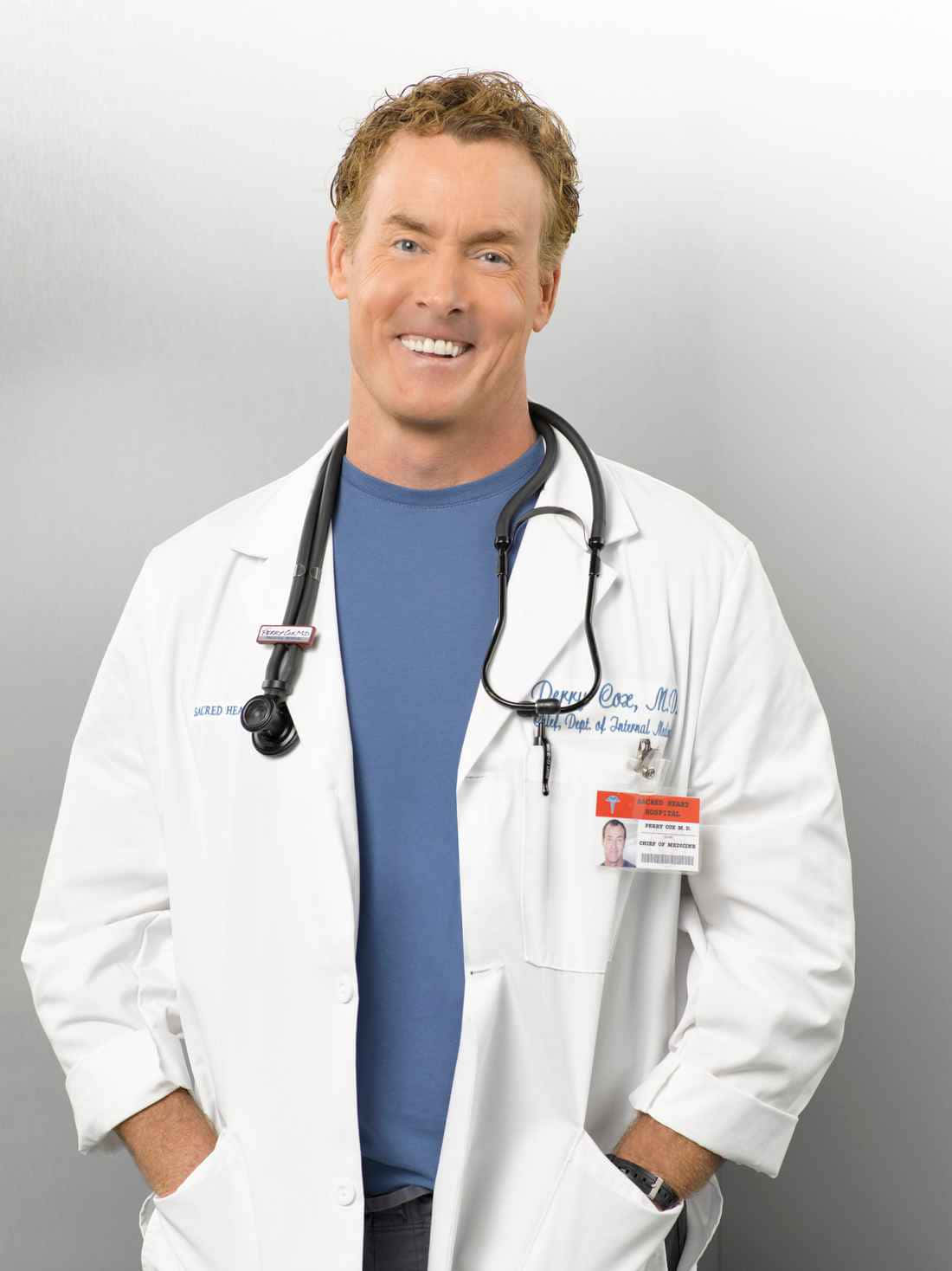 John C. Mcginley Pondering In A Reflective Moment Wallpaper