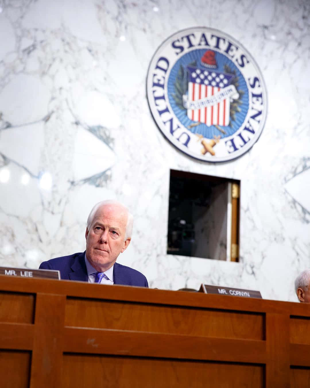 John Cornyn Attending A Hearing Wallpaper