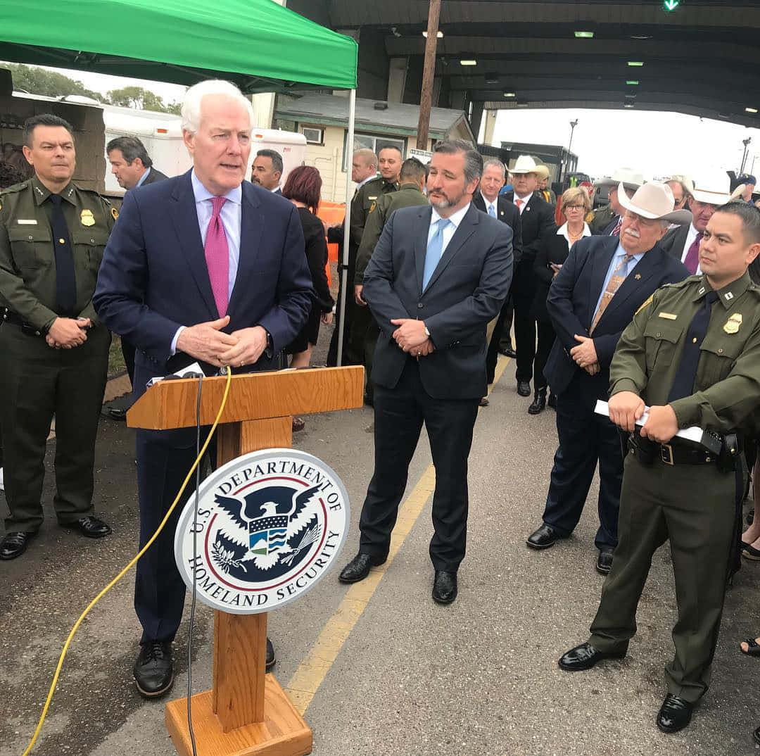 John Cornyn With Homeland Security Wallpaper