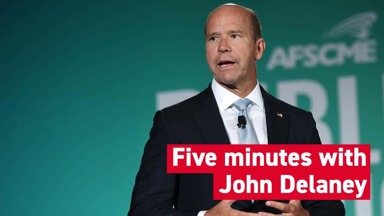 John Delaney At A Campaign Event Wallpaper