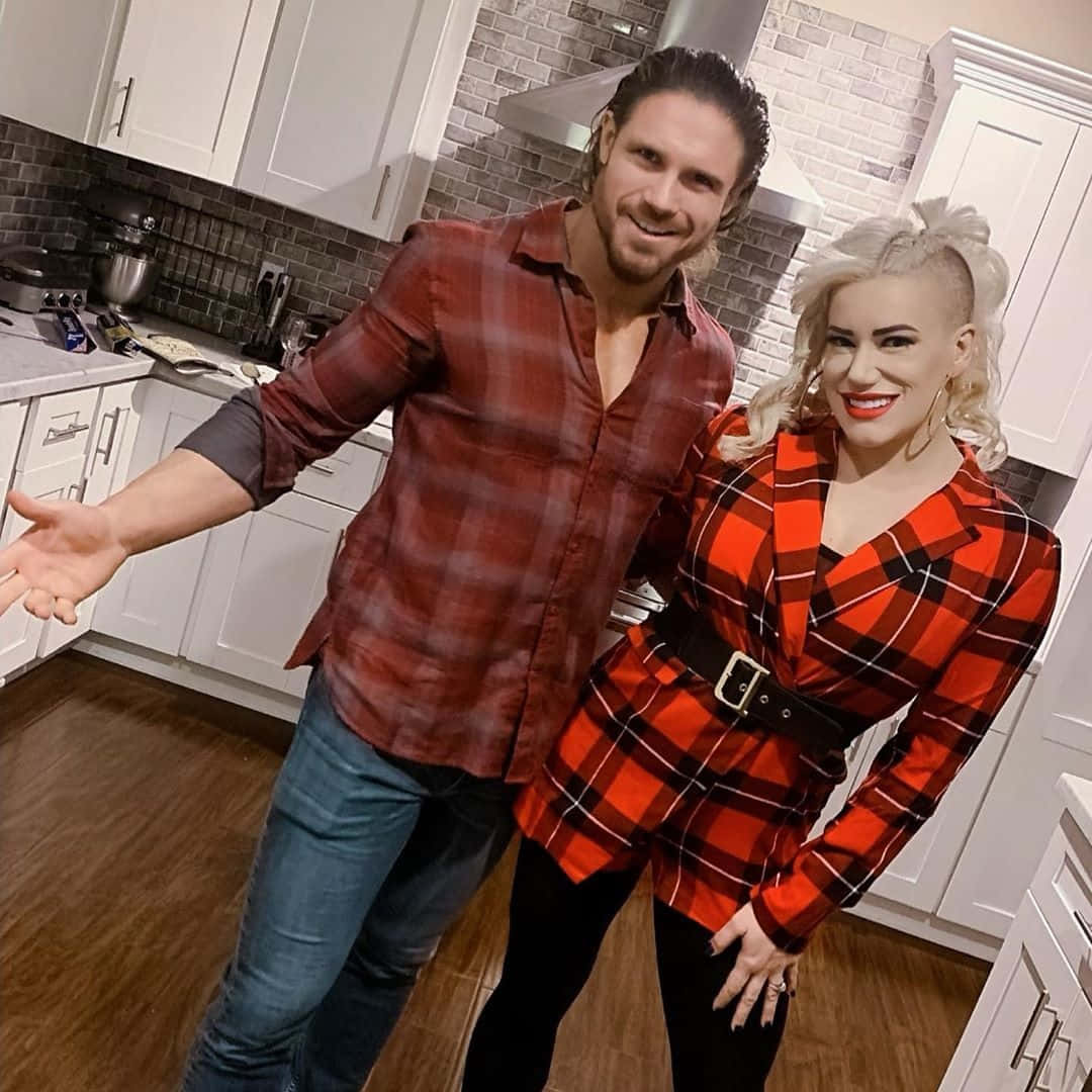 John Morrison With Taya Valkyrie Home Wallpaper