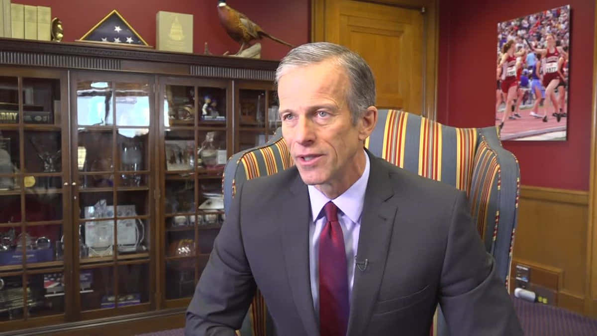 John Thune Sitting On Chair Wallpaper