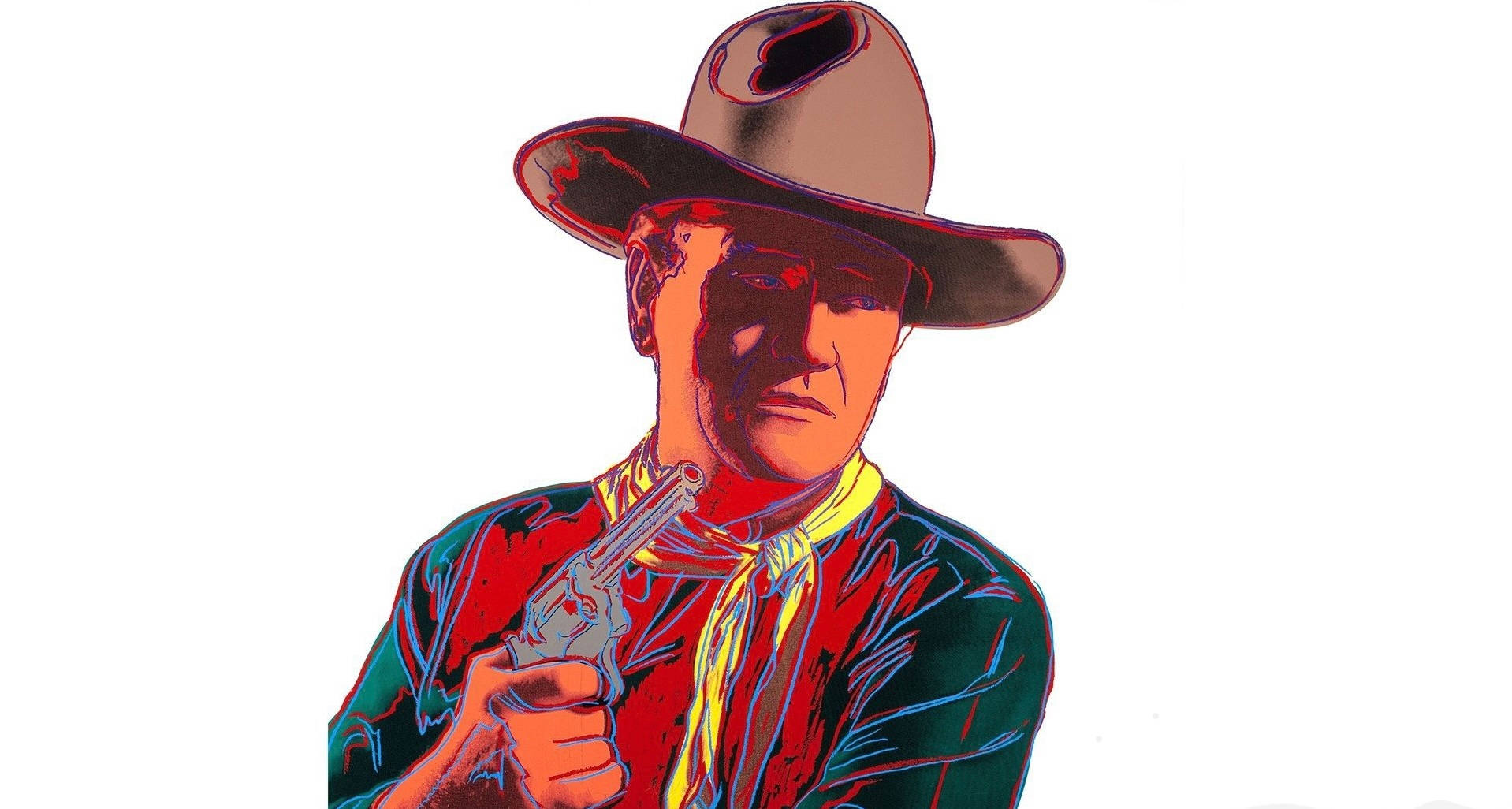 John Wayne Graphic Art Wallpaper