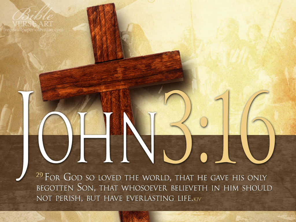 John316 Bible Verse Art Wallpaper