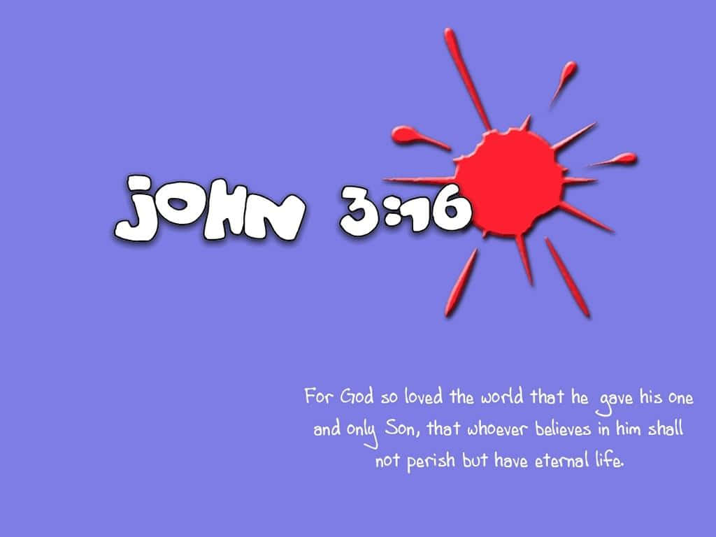 John316 Biblical Verse Illustration Wallpaper