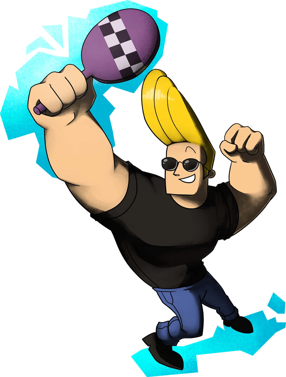 Johnny Bravo Being Vain Wallpaper