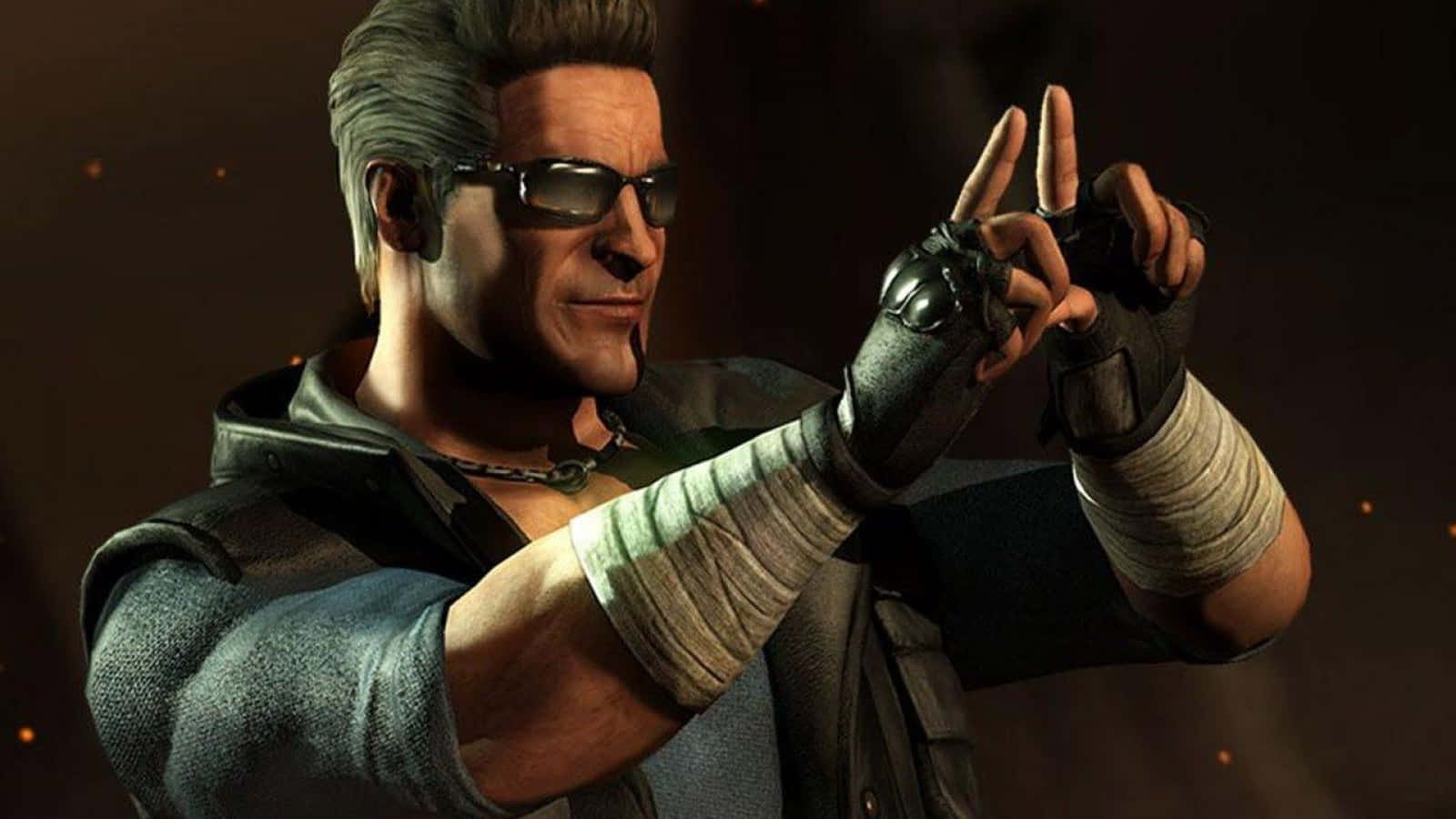 Johnny Cage Unleashes His Signature Move Wallpaper