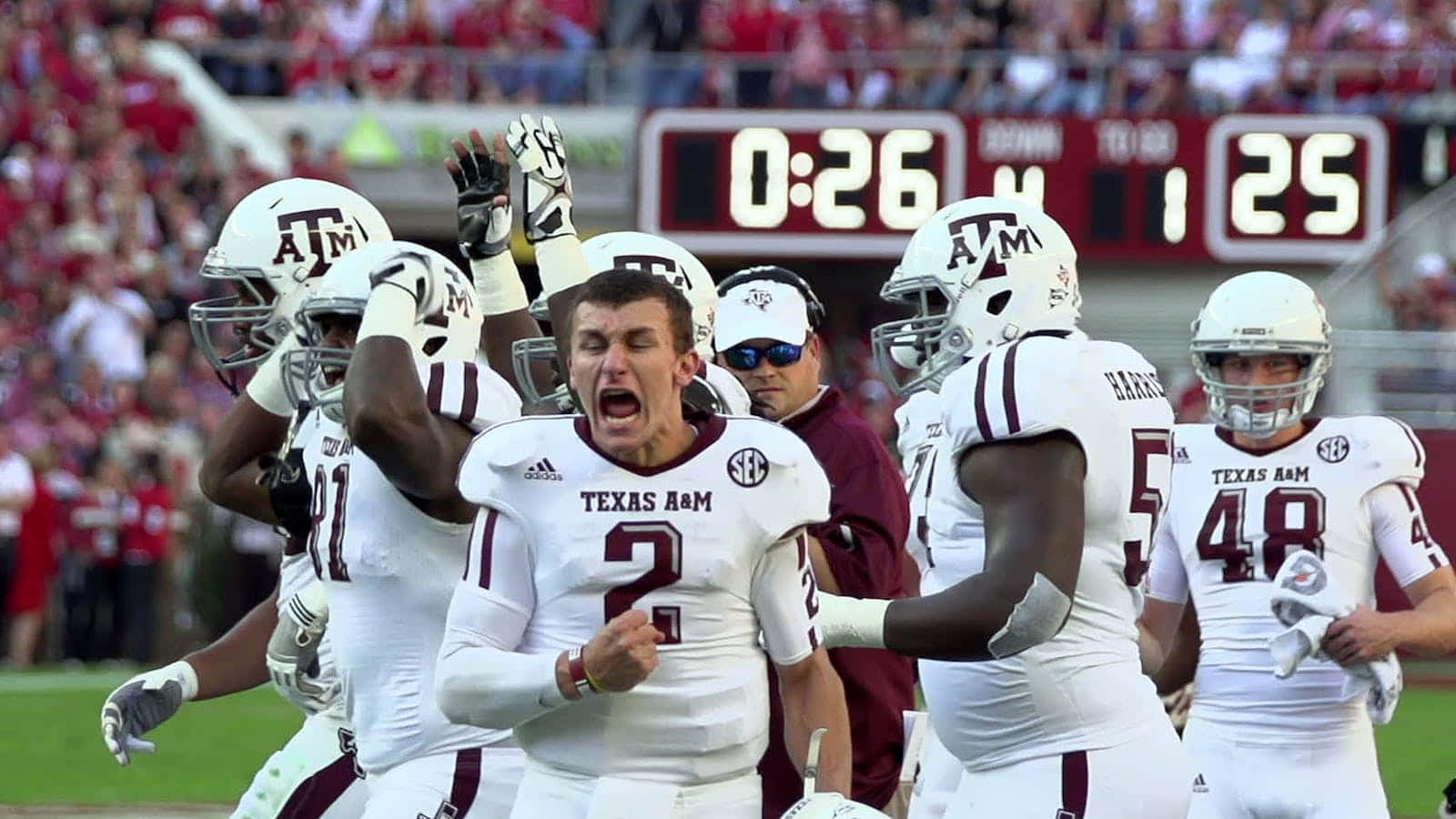 Johnny Manziel Celebration Texas A M Wallpaper