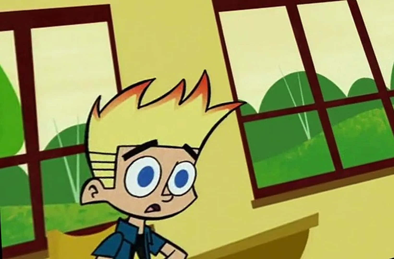 Johnny Test In Action With Dukey Wallpaper