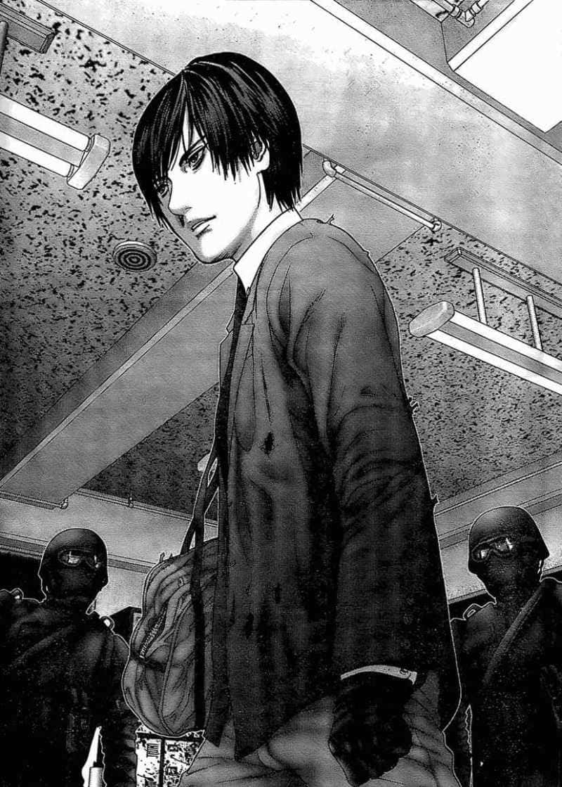 Joichiro Nishi - Gantz Series Veteran Strategist Wallpaper