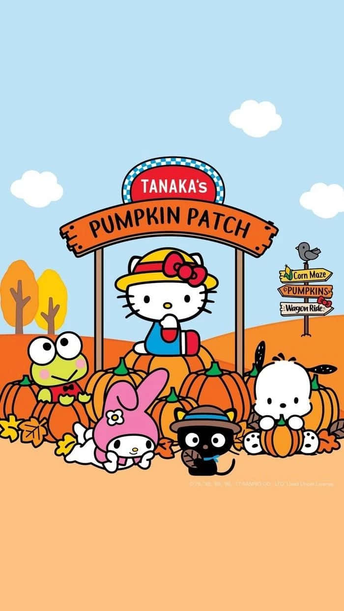 Join Hello Kitty In Celebrating Thanksgiving! Wallpaper