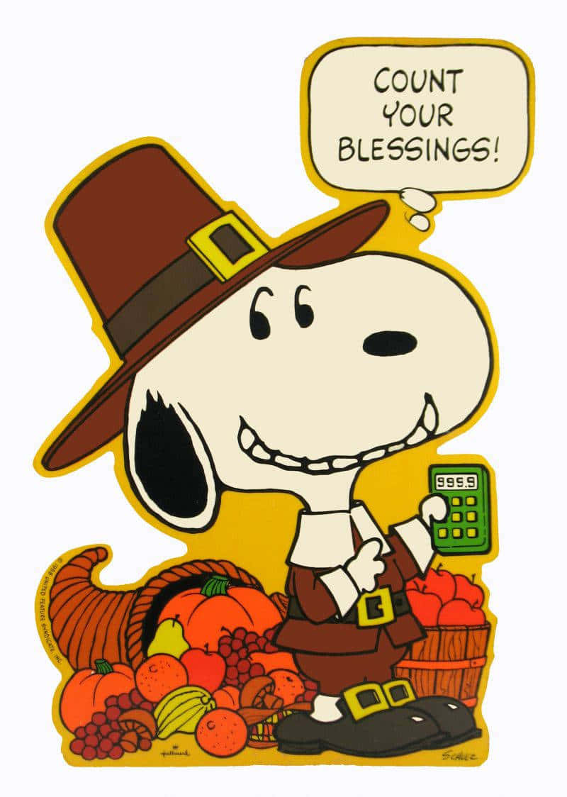 Join Snoopy For An Unforgettable Thanksgiving Wallpaper