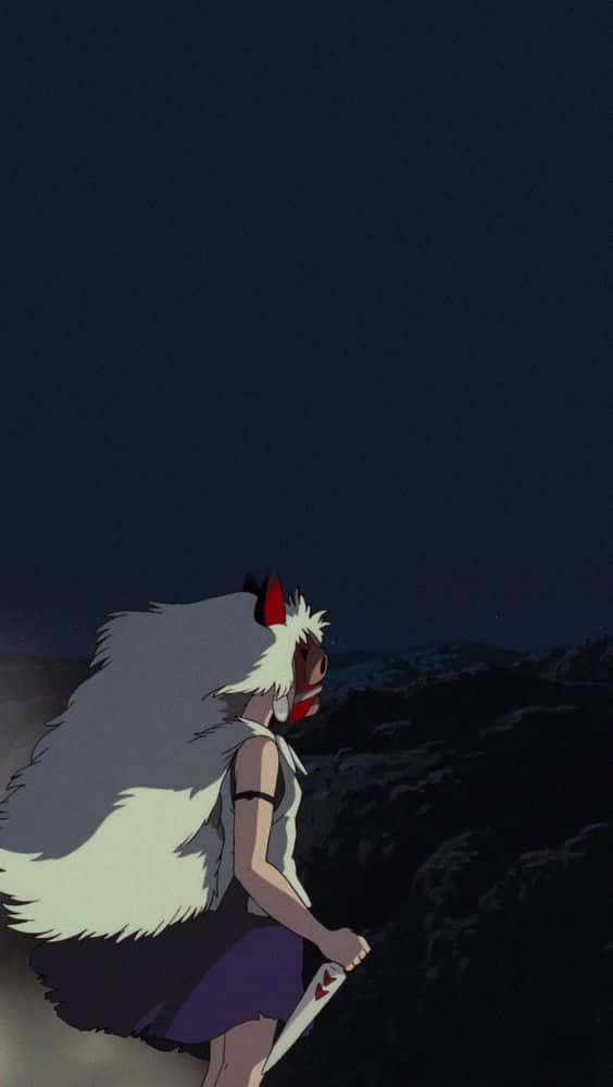 Join The Adventure And Explore The Enchanted World Of Studio Ghibli's Princess Mononoke. Wallpaper