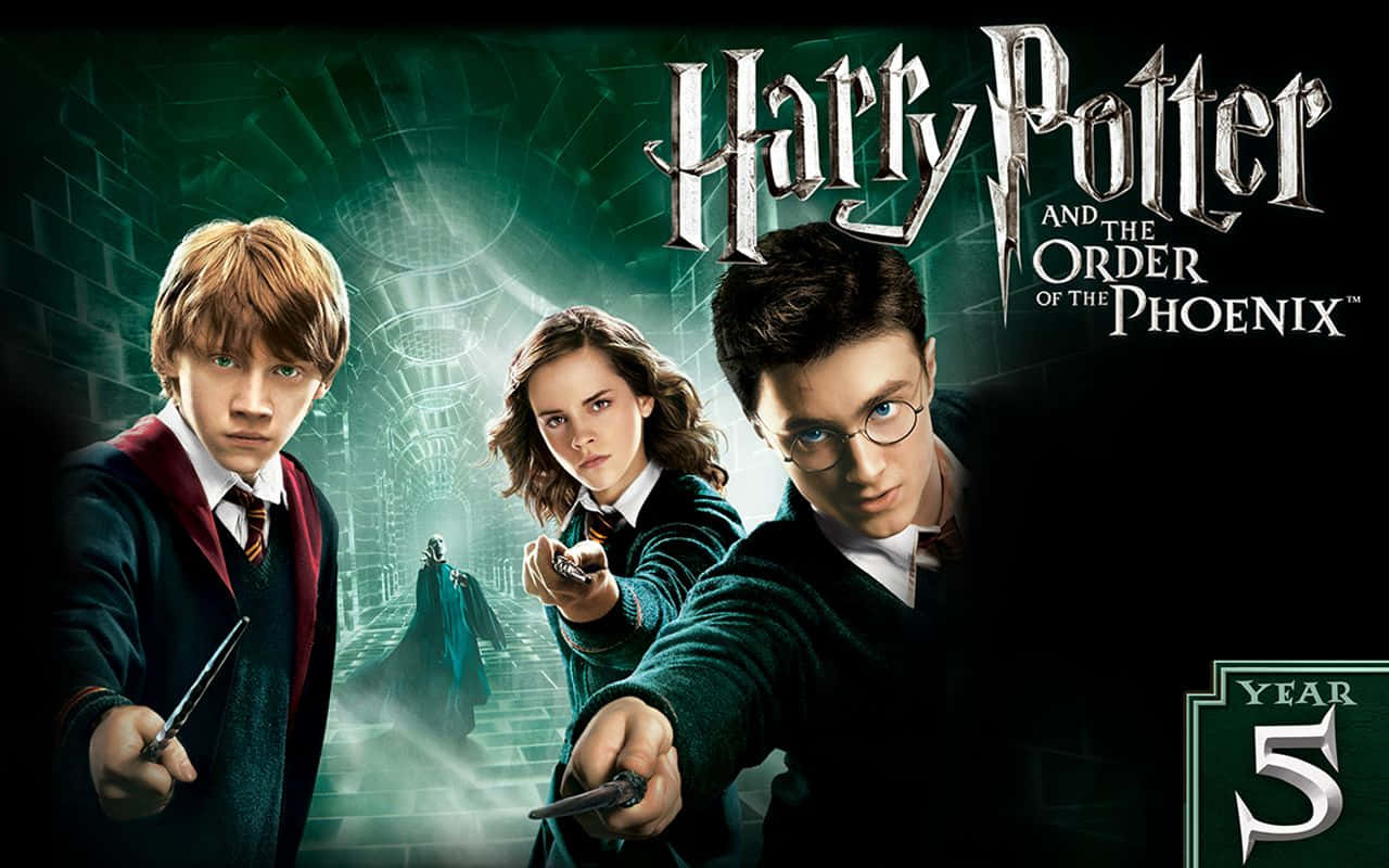 Join The Order Of Phoenix And Fight With Harry Potter Wallpaper