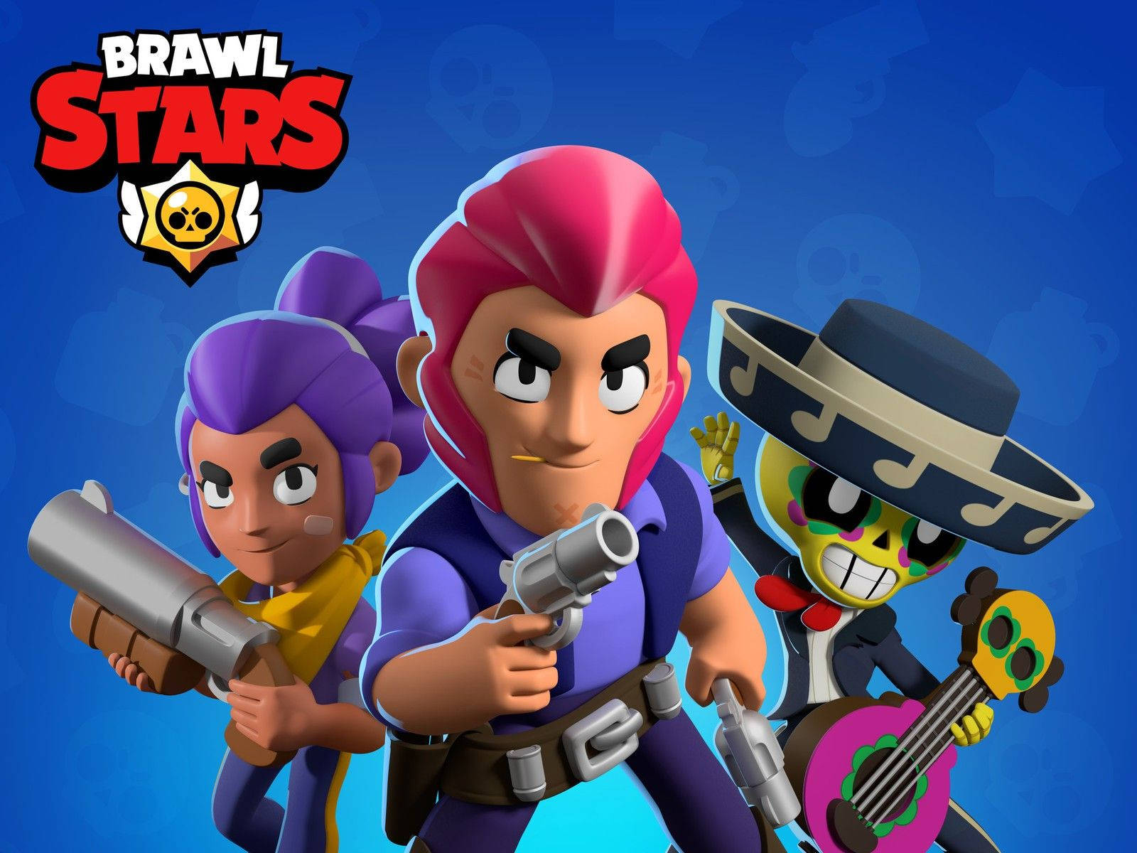 Join The Trio Of Brawlers In Brawl Stars! Wallpaper