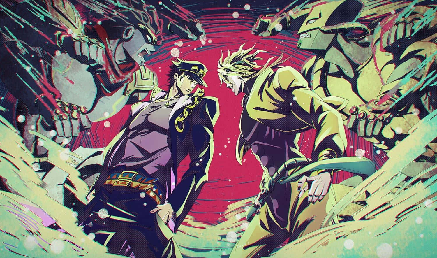 Jojo Bizarre Adventure Diavolo And Dio Brando Wallpaper