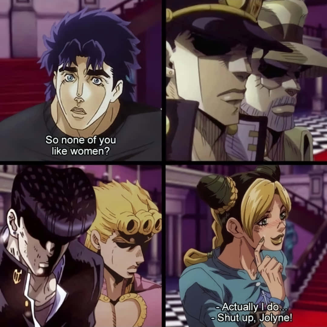 Jojo's Hilarious Meme Adventure Wallpaper