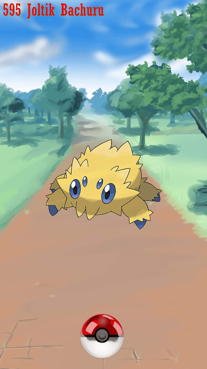 Joltik On The Road Wallpaper