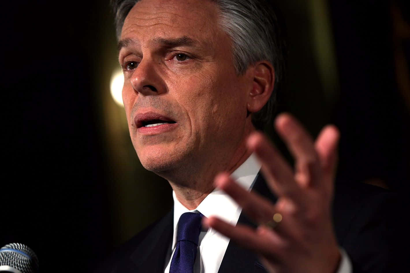 Jon Huntsman Close-up Shot Wallpaper