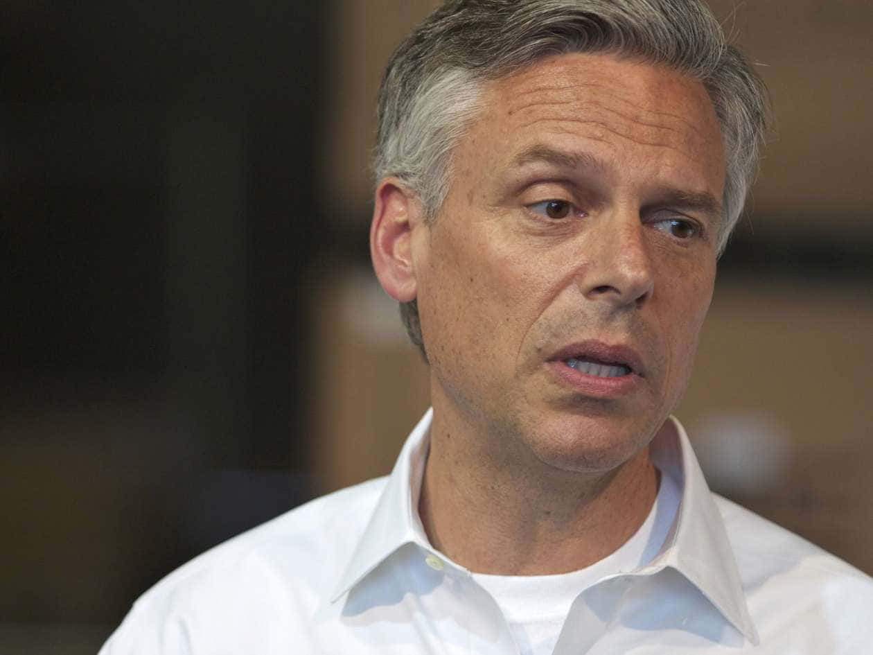 Jon Huntsman In White Long Sleeve Shirt Wallpaper