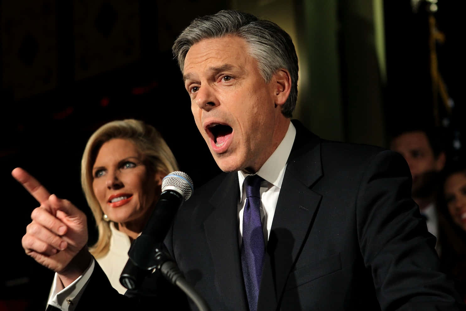 Jon Huntsman Mouth Open Wallpaper