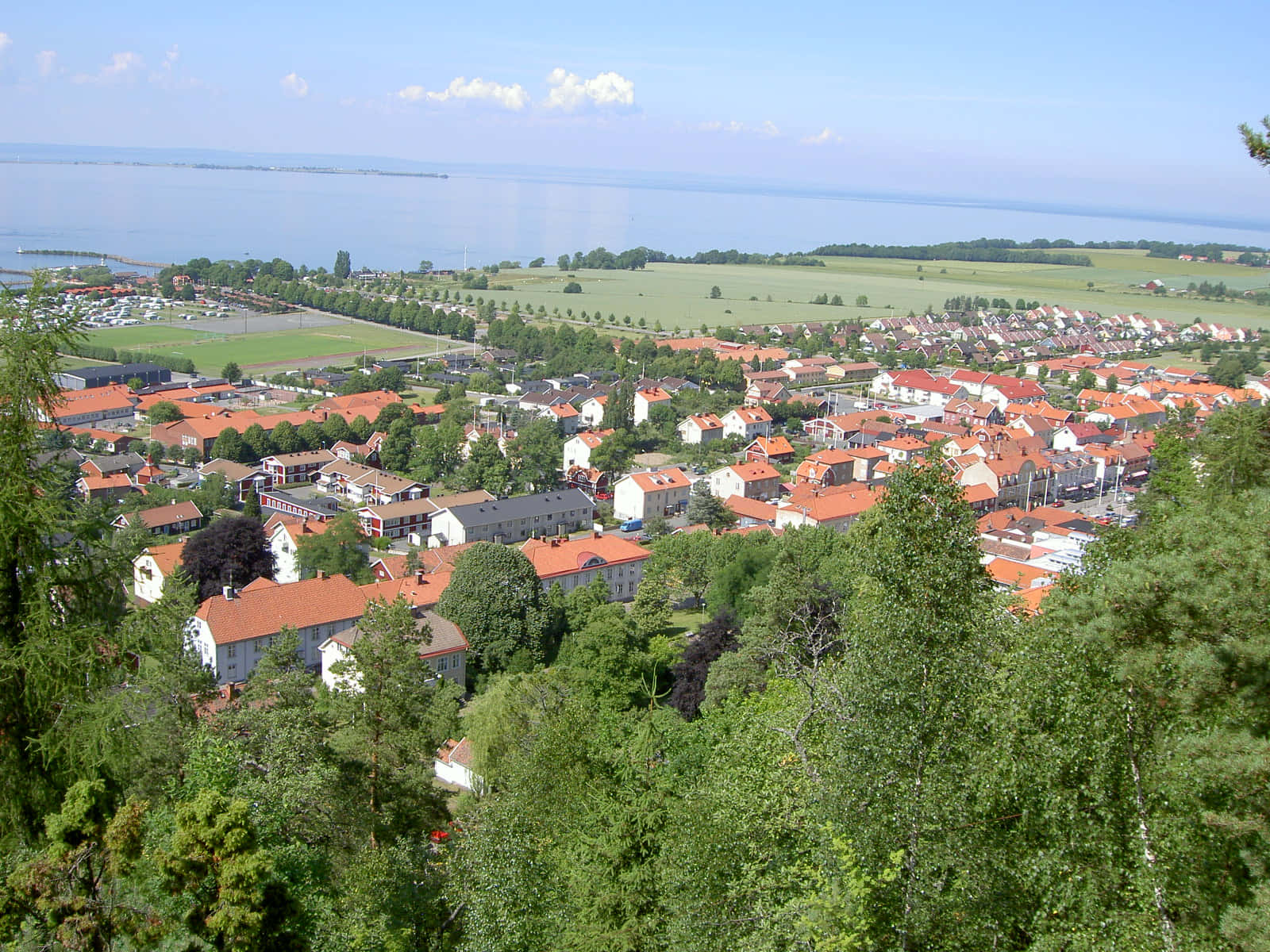 Jonkoping Sweden Aerial View Wallpaper