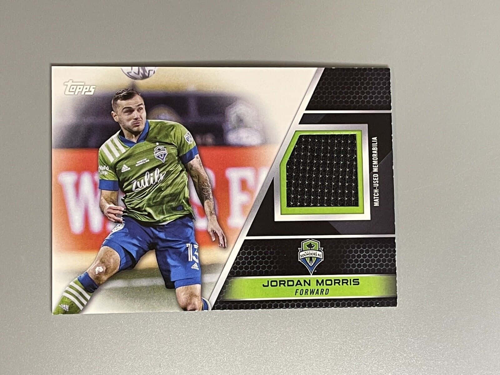 Jordan Morris 2022 Topps Mls Relics Card Set Wallpaper