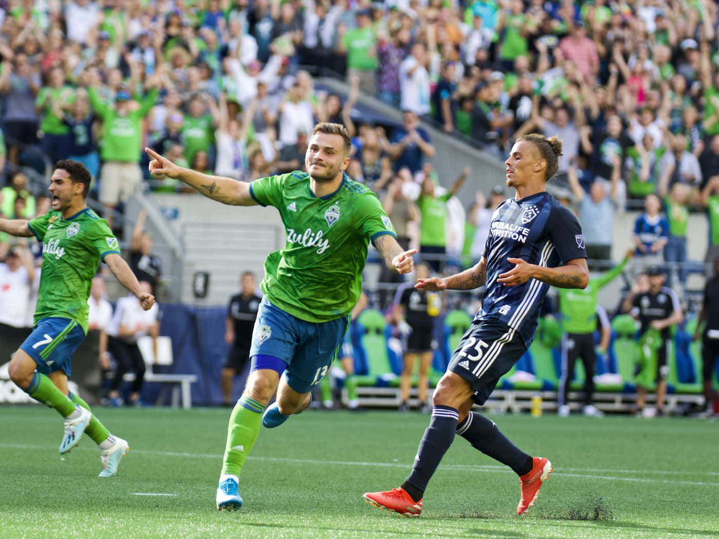 Jordan Morris In Seattle Sounders Versus El Salvador 2022 Wallpaper