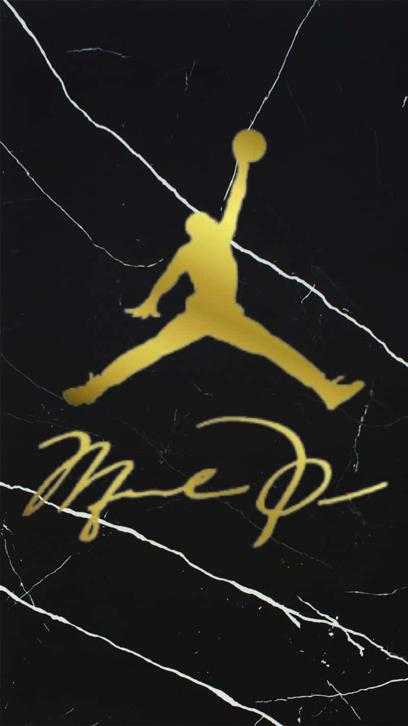 Jordan Mp Logo On A Black Marble Background Wallpaper