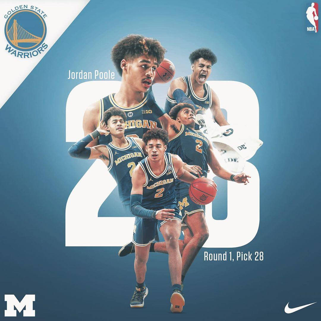 Jordan Poole Brand Logos Wallpaper