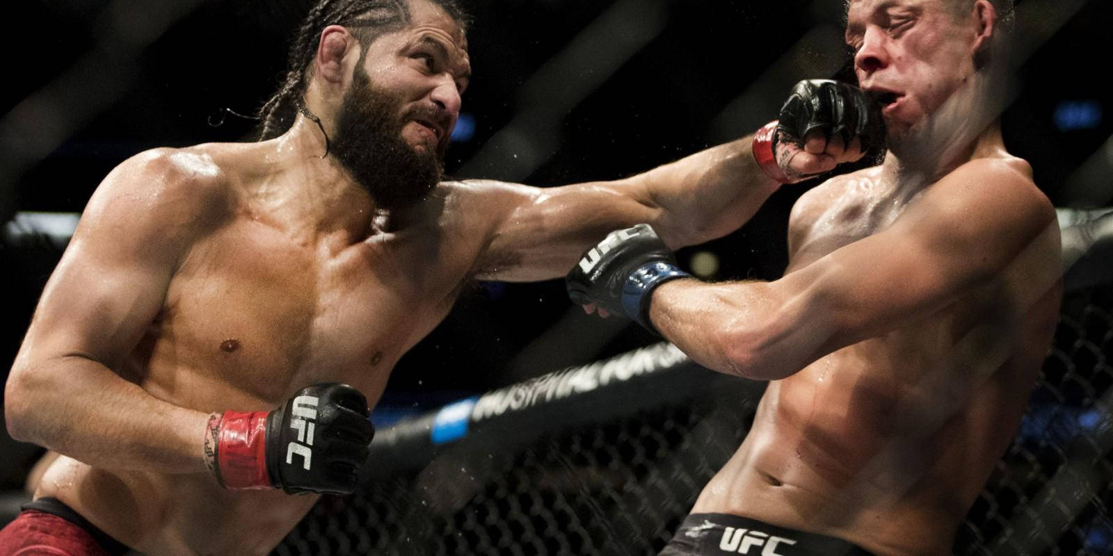 Jorge Masvidal Punching Face Wallpaper