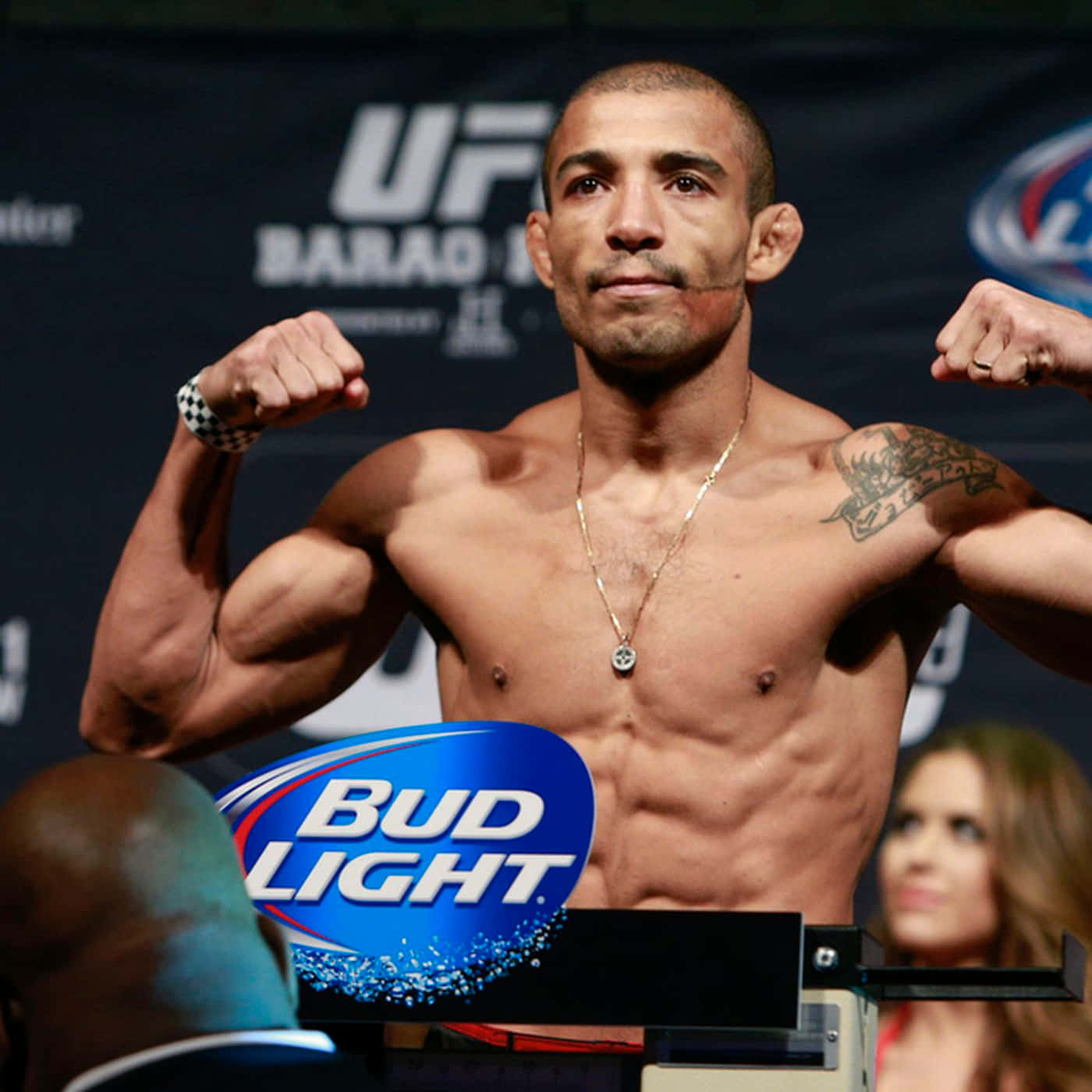 José Aldo Brazilian Fighter Weight In Wallpaper