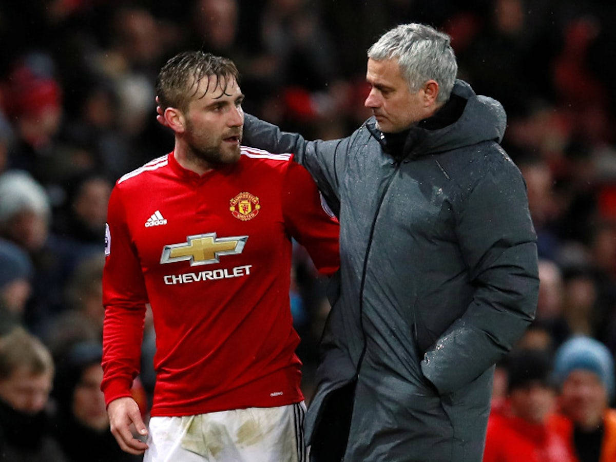 Jose Mourinho Consoling Luke Shaw Wallpaper