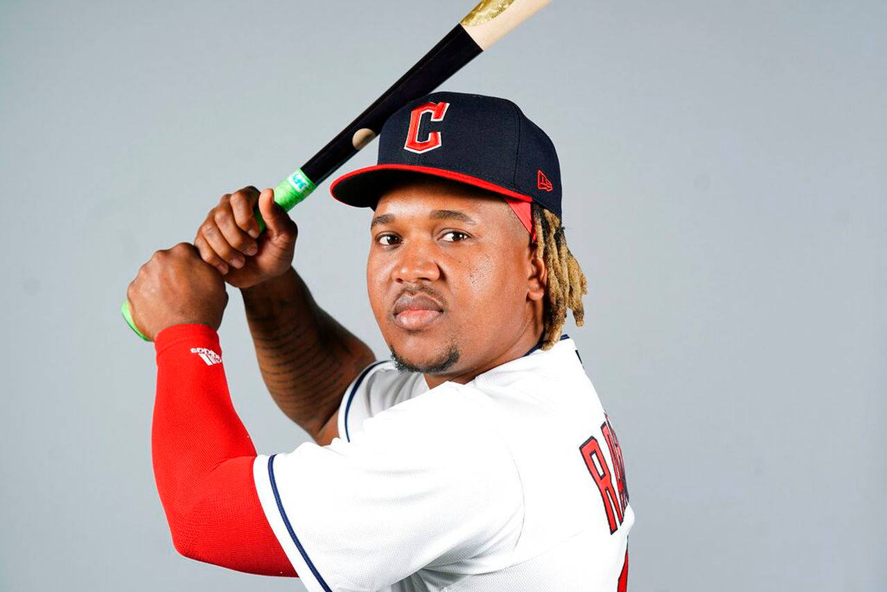 Jose Ramirez Baseball Pictorial Wallpaper