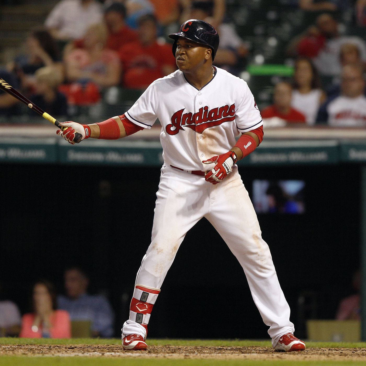 Jose Ramirez White Indians Uniform Wallpaper