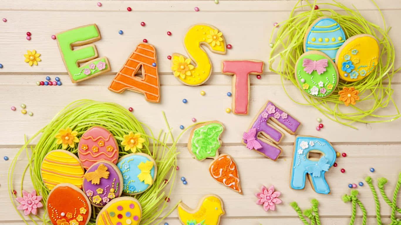 Joyful Easter - Celebrate With Adorable Bunnies! Wallpaper