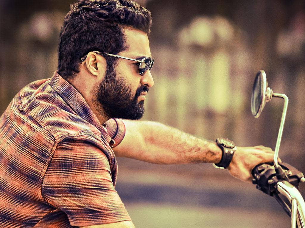 Jr Ntr On A Motorcycle Wallpaper