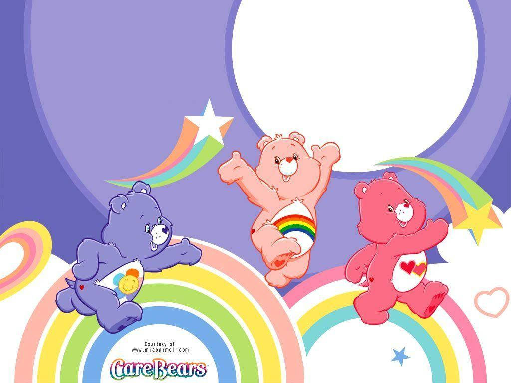 Jubilant Care Bears Wallpaper