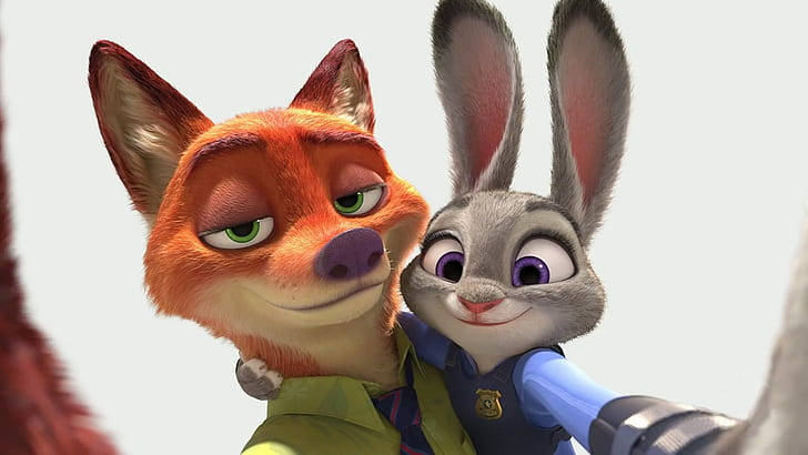 Judy Hopps And Nick Wilde Friendly Wallpaper