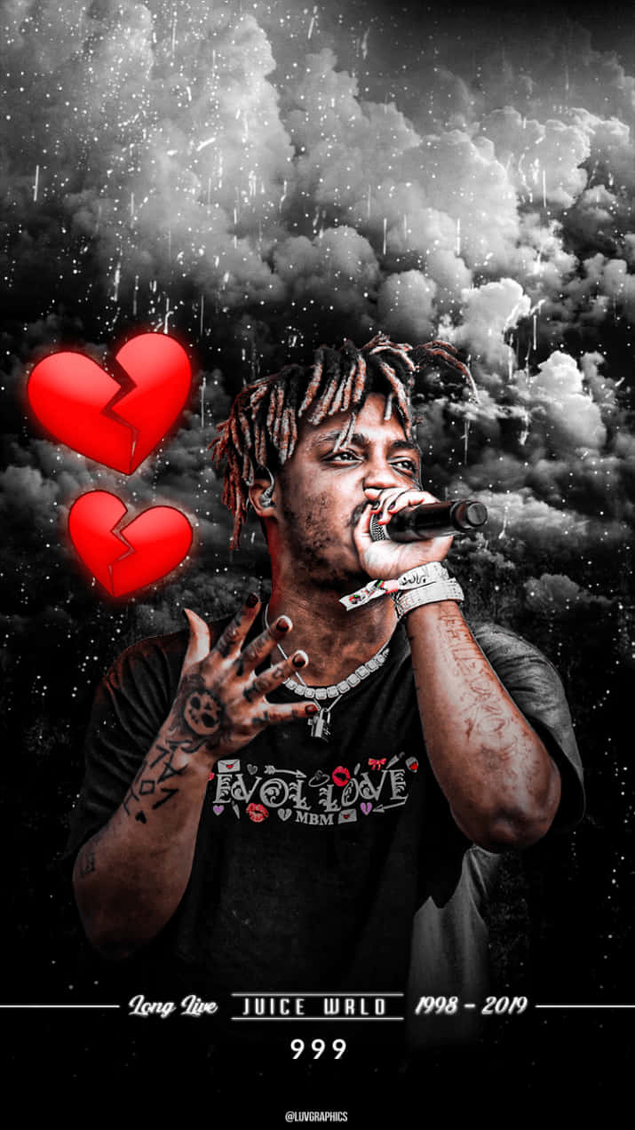 Juice Wrld At His Live Show Wallpaper