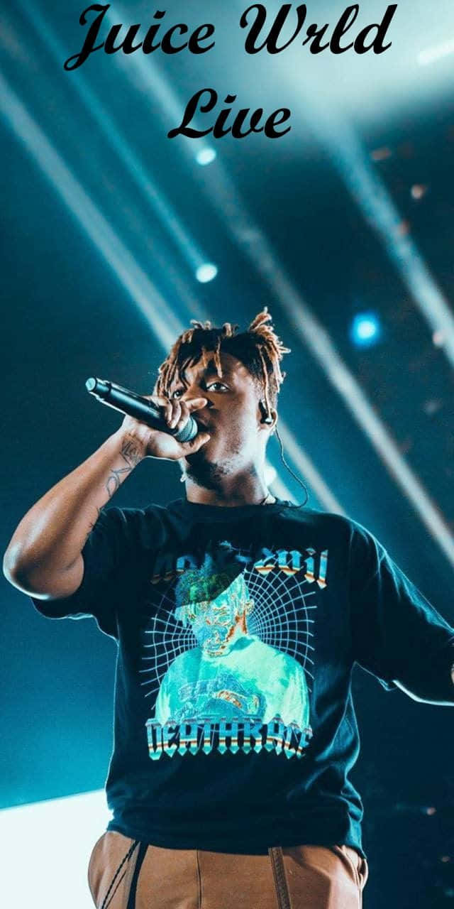 Juice Wrld Performing Live Wallpaper