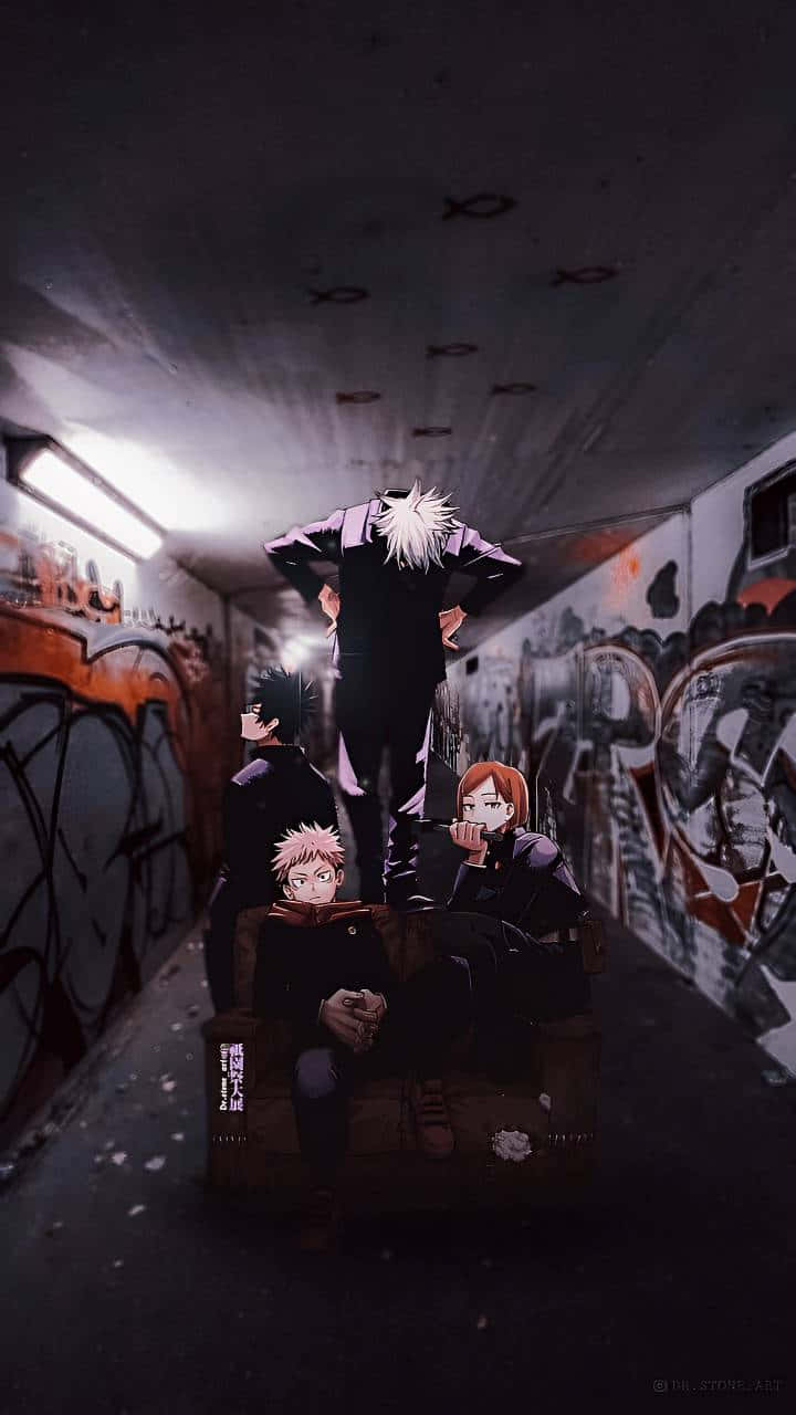 Jujutsu Kaisen Characters Subway Art Wallpaper