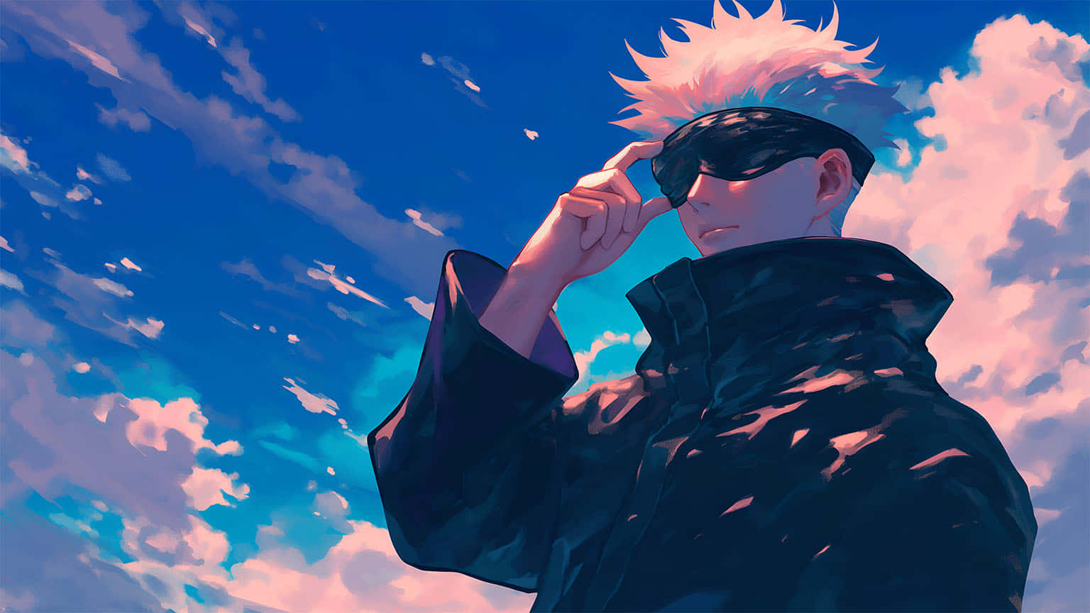 Jujutsu Kaisen_ Gojo Satoru_ Sky Backdrop Wallpaper