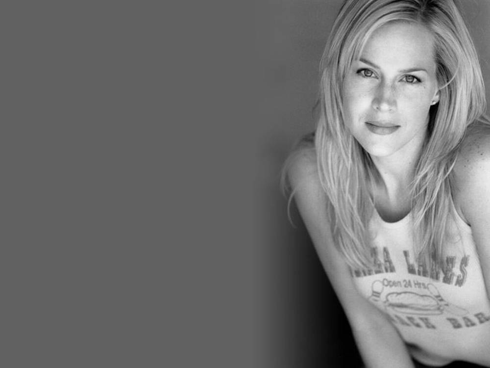 Julie Benz Monochrome Photo Wallpaper