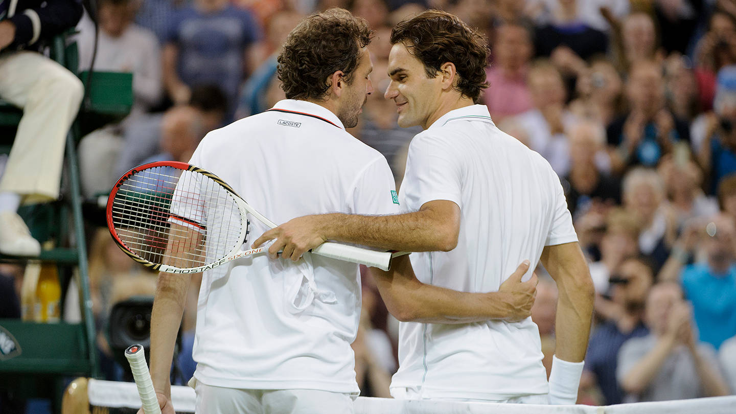 Julien Benneteau With Roger Federer Wallpaper