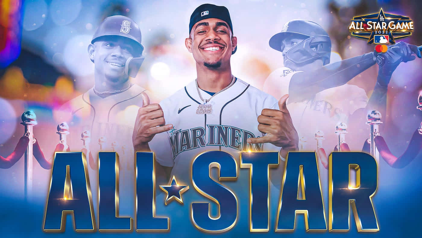 Julio Rodriguez All Star Game Celebration2021 Wallpaper